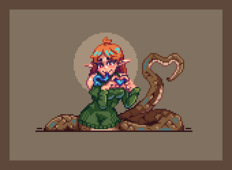 Irene - a lamia character designed by me